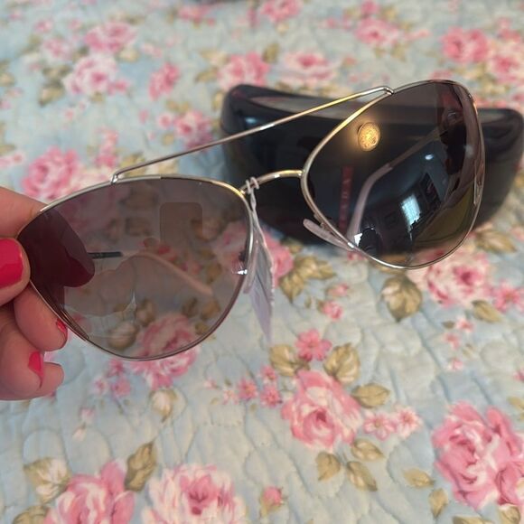 NWT Prada Sunglasses - Pale Gold - Picture 3 of 7